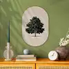 Eikenboom - Schaduw - Egaal Wandcirkel Ovaal Forex klein -sfeer2