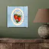 Aardbeien - Lijst - Rood - Geruit plexiglas 5mm klein -sfeer3