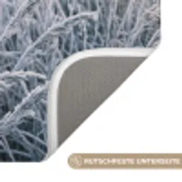 Rijp - Gras - Kristallen - Winter - Minimalistisch Badmat klein -USP_AntislipDE