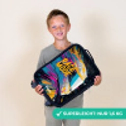 Racehelm - Verfspatten - Penseelstreken - Race mode Kinderkoffer - Zwart klein -sfeer4_DE