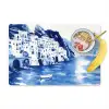 Dorp - Rotswand - Roeiboot - Water Placemat vinyl groot -zzzproduct_Kitchenyeah-website