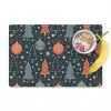 Illustratie - Kerst - Symbolen - Blauw Placemat vinyl groot 368 -zzzproduct_Kitchenyeah-website