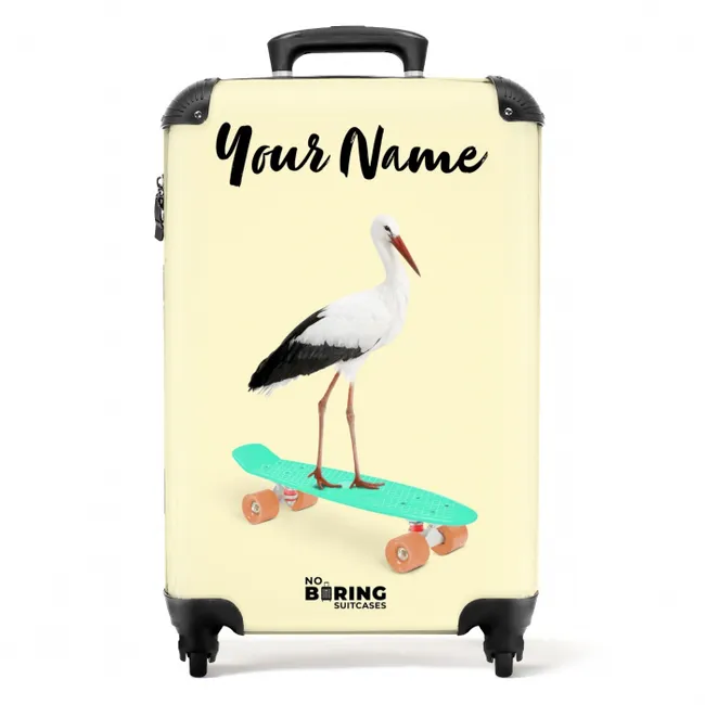 Rijdende reiger NBS - Handbagage koffer - Kinderen Unisex middel -productfoto_recht