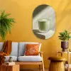 Matcha - Glas - Groen - Minimalistisch Wandcirkel Ovaal Glas middel -sfeer4