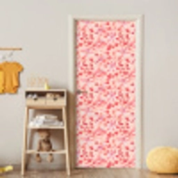 Botanisch - Bloemen - Rood deurposter klein 289 -sfeer4