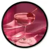 Cocktail - Pink - Luxe Fotolijst rond zonder passe partout klein -3d
