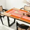 Zon - Abstract - Landschap - Oranje Placemat vinyl groot -zzsfeer4_Kitchenyeah-website