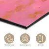 Bloemenweide - Heuvels - Silhouet - Roze aluminium wit klein -closeup_NL