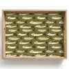 Vis - Patroon - Groen Dienblad Rechthoek middel 911 -z3d_shopping