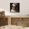 Tijger - Kokskleding - Bruin aluminium wit klein -sfeer3