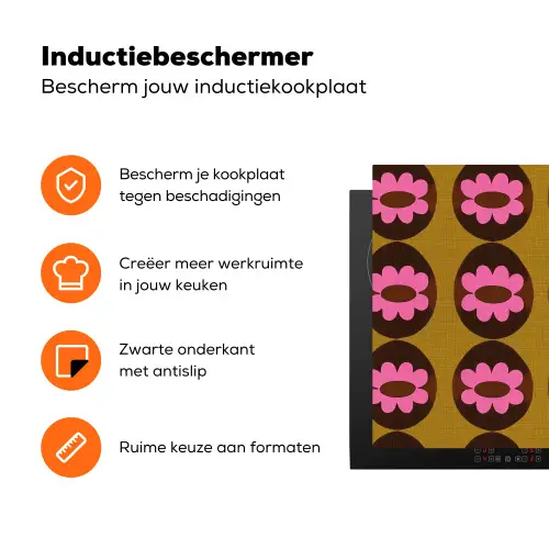 Grafisch - Patroon - Kleurrijk Inductie beschermer vinyl 3mm klein 276 -zzzzzzz-td-ups