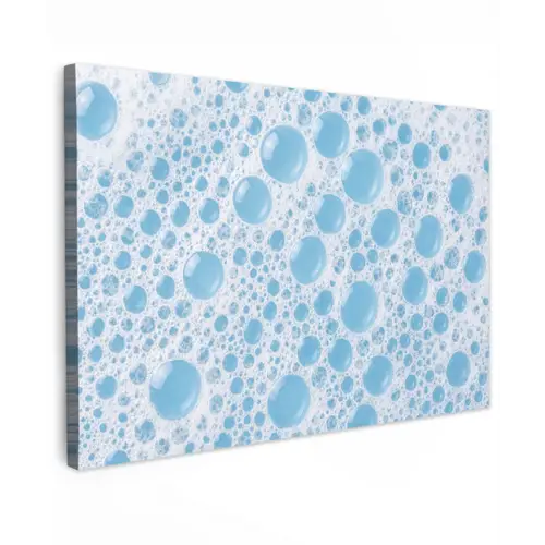 Schuim - Bubbels - Blauw canvas 2cm klein -z3d