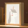 Eenhoorn - Pastel kleuren - Unicorn Light Box met kabel klein -zzz_3d_website