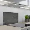 Beton - Grijs - Lijn - Vormen keuken achterwand spatscherm klein -3d_schuin