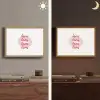 Bisous - Lip - Wit - Rood Light Box met batterij (Wandlamp) middel -sfeer3