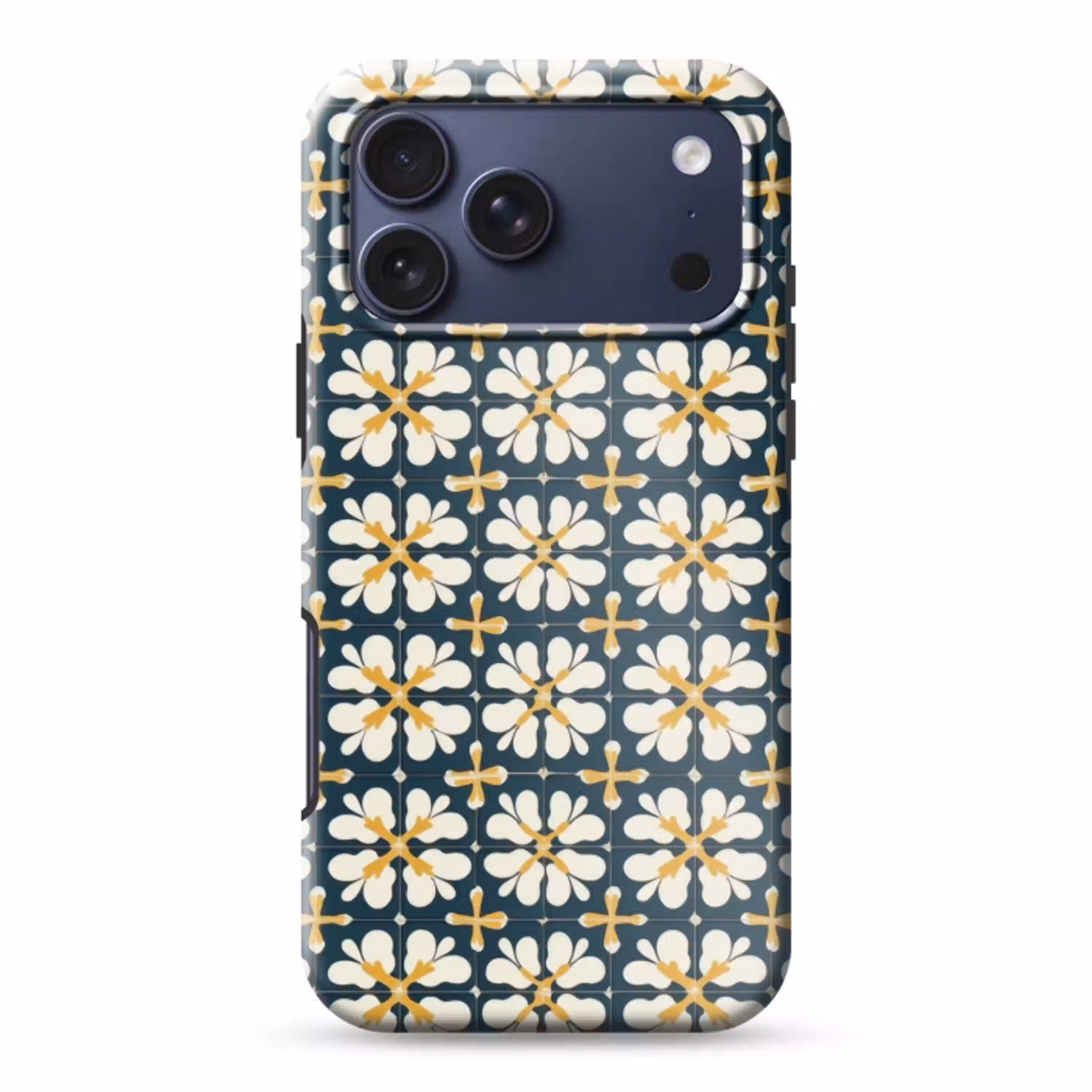 Motief - Tegel - Okergeel Toughcase MagSafe Apple iPhone 17 Pro Max klein 1019 -3d