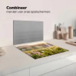 Vlinders - Waterval - Bloemenveld Inductie beschermer vinyl 3mm middel -wsfeer7_website