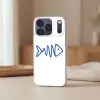 Vis - Minimalistisch - Blauw - Lijn Telefoonhoesje iPhone 17 Pro klein -sfeer2