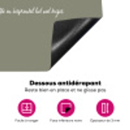 Quotes - Ma - Spreuken - Mama's recept - Koken Inductie beschermer vinyl 3mm middel -ysfeer4_website_FR
