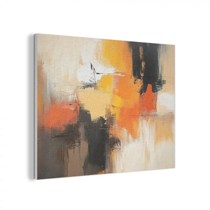 Abstract - Modern - Verflook - Herfst kleuren - Oranje PET vilt klein -3d