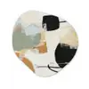 Paint - Abstract - Kleuren Wandcirkel Organisch Aluminium middel -3d