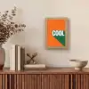Cool - Oranje - Groen Light Box met kabel (Tafellamp) klein -sfeer2