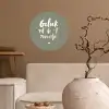 Geluk zit in 't zonnetje - Tekst - Geluk - Quotes - Zon Wandcirkel behangsticker klein -sfeer1