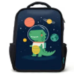 Dino - Ruimtepak - Planeten Rugzak - Zwart middel -3d
