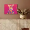 Konijn - Bloemen - Kleurrijk - Kimono PET vilt klein -sfeer4