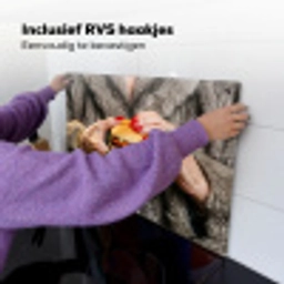 Vrouw - Hamburger - Bontjas Inductie beschemer met haakjes klein -ky-ophangen-nl