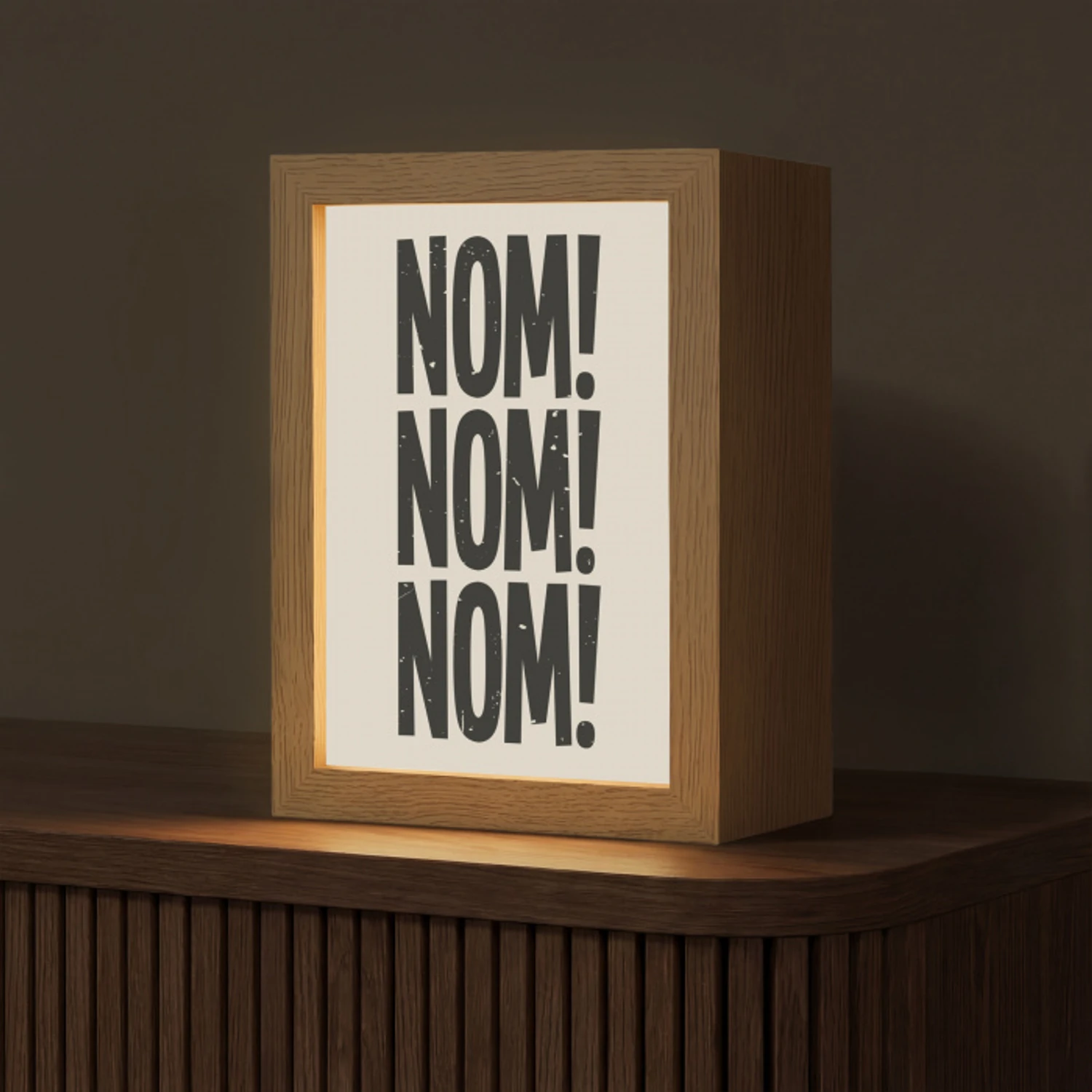 Japandi - Decoratie - Vintage - Zwart Light Box met kabel (Tafellamp) klein -z3d_website