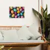 Kleurrijk - Paaseitjes - Spetters tuinposter los doek klein -sfeer7
