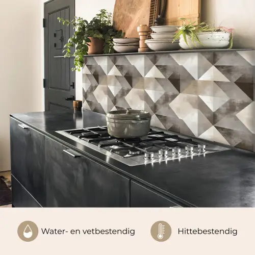 Geometrisch - Motief - Aardetinten keuken achterwand 2 middel 871 -usp_NL