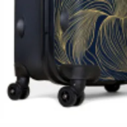 Abstract - Lijnen - Blauw - Goud NBS - Large koffer - Volwassenen Unisex groot -product2