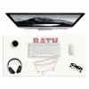 Retro - Bad - Roze Muismat XXL klein -3d