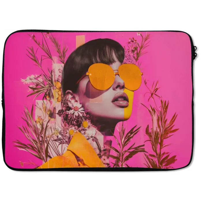Zonnebril - Oranje - Vrouw - Planten laptophoes neopreen klein -zkaufland3dotto