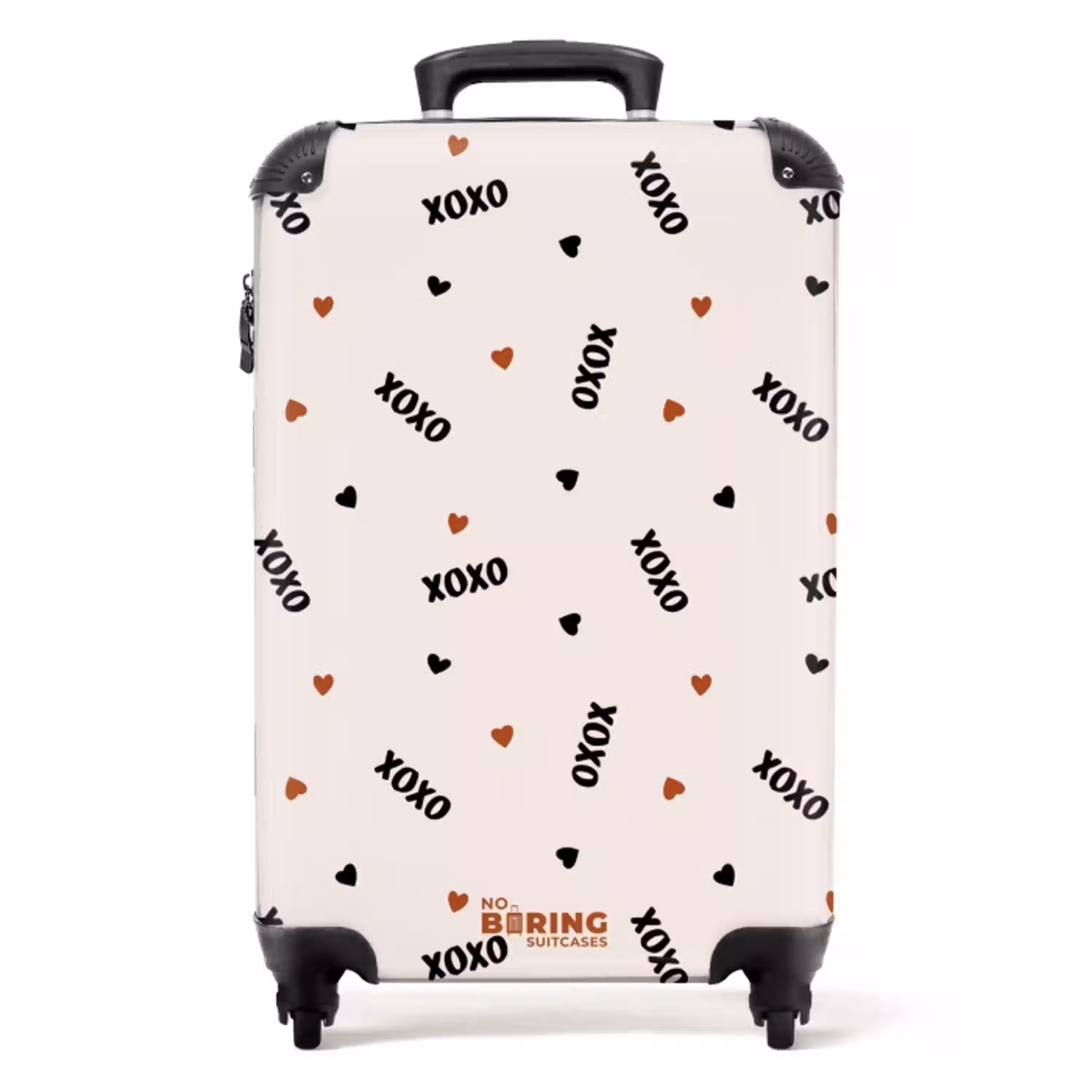 XOXO op beige NBS - Handbagage koffer - Volwassenen Unisex middel -productfoto_recht
