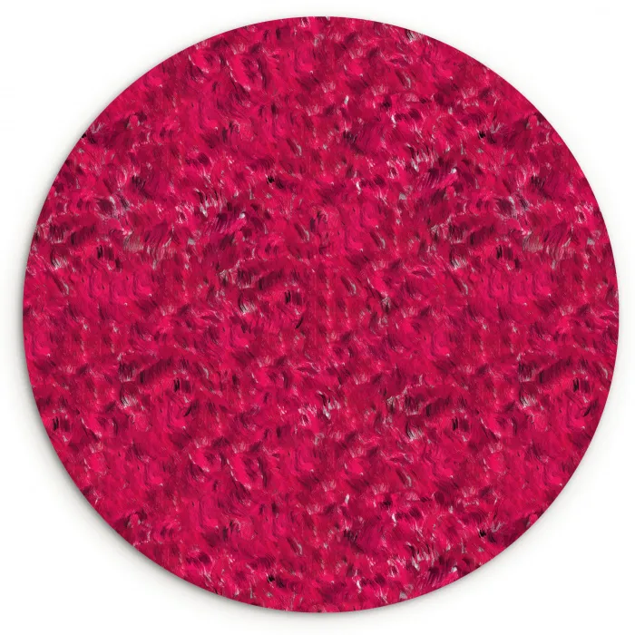 Vloeiend - Verf - Texturen - Rood Wandcirkel kunststof plaat 5mm dik klein 188 -3d