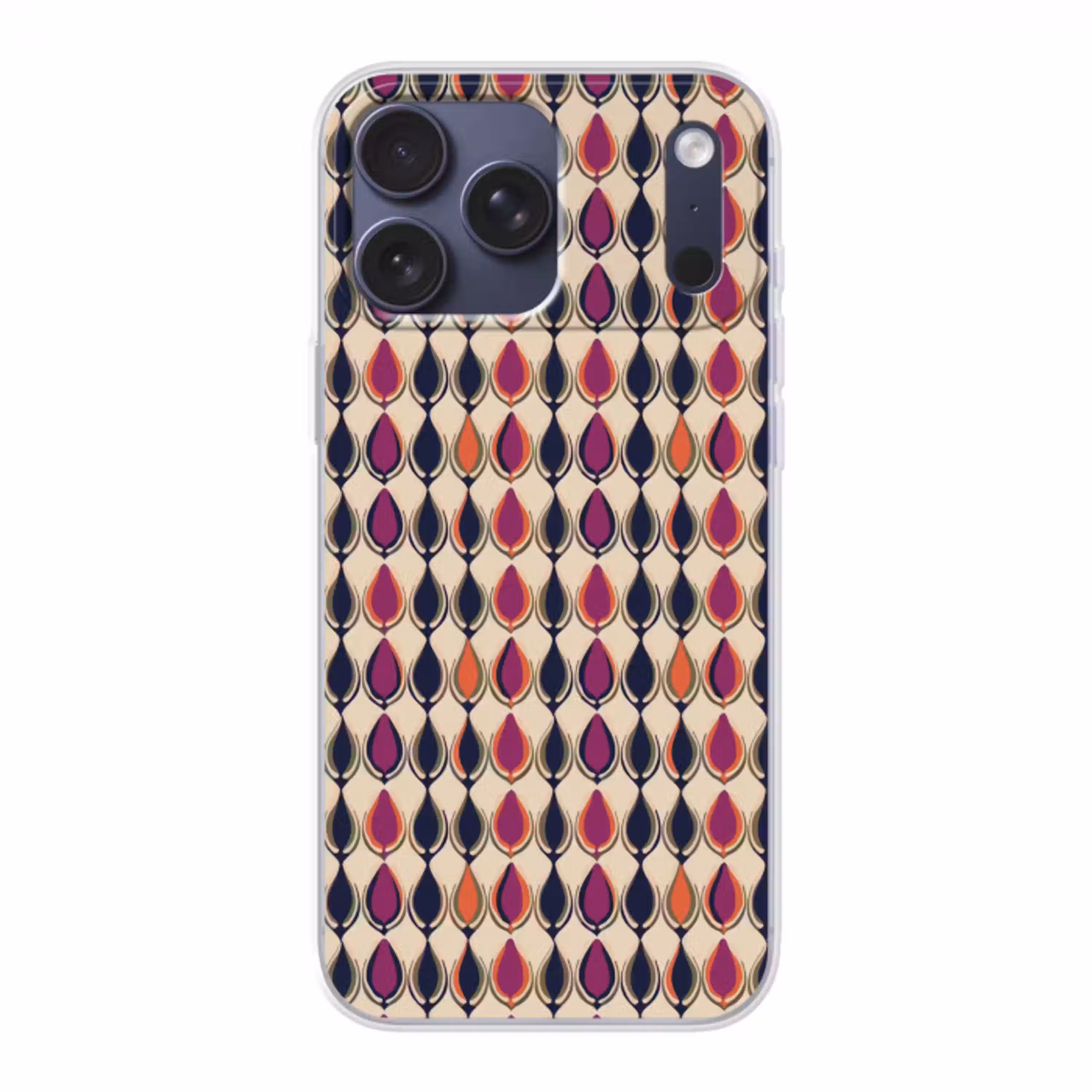 Vintage - Retro - Kleurrijk Telefoonhoesje iPhone 17 Pro Max klein 879 -3d
