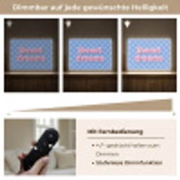 Sweet dreams - Vierkanten - Roze - Blauw Light Box met batterij (Wandlamp) middel -USP_dimbaarDE