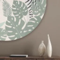 Jungle - Rustiek - Pastel Akoestische PET Vilt - Rond klein -sfeer5_closeup