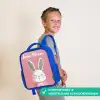 Konijn - Blosje - Stippen - Roze Kinderrugzak - Blauw middel -sfeer3_NL