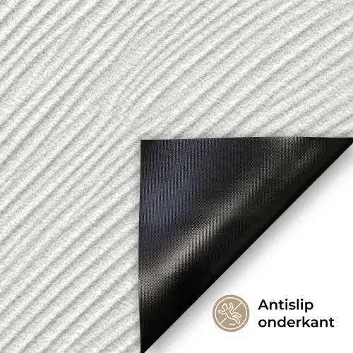 Golven - Ribbels - Wit Deurmat klein 898 -antislip_NL