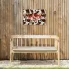 Koeienprint - Limited edition - Rood Tuinposter op houten frame 2 cm dik klein -sfeer4
