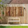 Hout - Planken - Bruin Tuinposter op houten frame 2 cm dik xxl -sfeer4