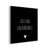Quotes - Spreuken - Lentekriebels aluminium wit klein -3d