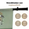 Bloemen - Vaas - Kaartje Wandkleed katoen klein -sfeer2