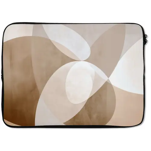 Ovale vormen - Transparant - Zachte overgang laptophoes neopreen klein -zkaufland3dotto