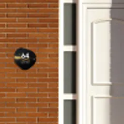 Gouden verfspatten - Modern Naambord Organisch middel -sfeer3