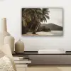 Eiland - Palmboom - Zee canvas 2cm klein -sfeer6